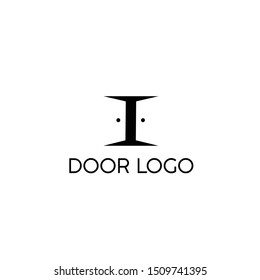 Negative Space Door Logo Design