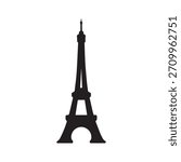 Negative Space Eiffel Tower Logo With Powerful Modern Identity