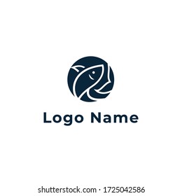 150 Negative space modern fish logo Images, Stock Photos & Vectors ...