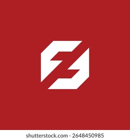 Negative Space Geometric Letter Z Logo design vector template