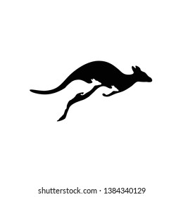 Negative Space Kangaroo Logo Design Inspiration Stock Vector (Royalty ...