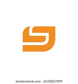 Plantilla de Vector de diseño de logotipo de letra S de espacio negativo
