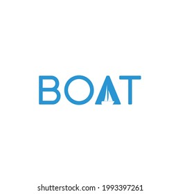 Negative Space Logo About Boat Stock Vector (Royalty Free) 1993397261 ...