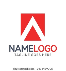 a negative space logo design