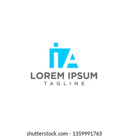 negative space logo IA