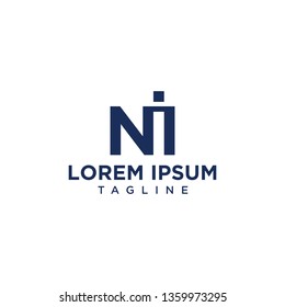 negative space logo NI