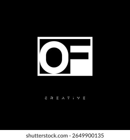 De Monograma de espaço negativo - Logotipo de marca de letra preto e branco minimalista para branding criativo, identidade de moda e conceitos de design moderno
