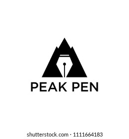 Negative space a pen on a mountain