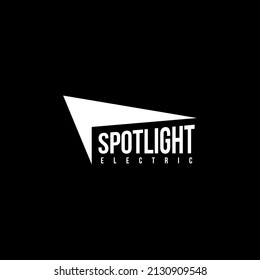 Negative Space Spotlight idea Logo design