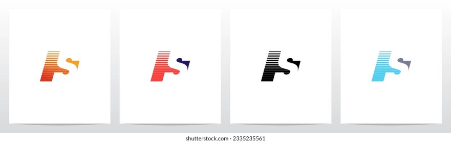 Negativer Platz mit Logo-Design für Streifen