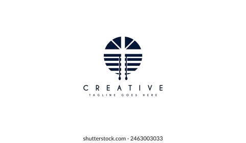 Negative space style window logo vector, suitable for sunshading logos