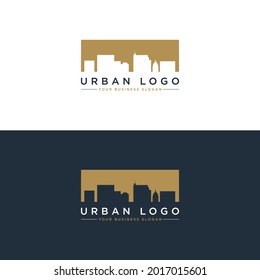 NEGATIVE SPACE URBAN LOGO DESIGN