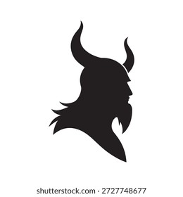 Negative Space Viking Helm Logo mit Smart Design