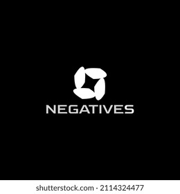 Negative Star S simple logo design