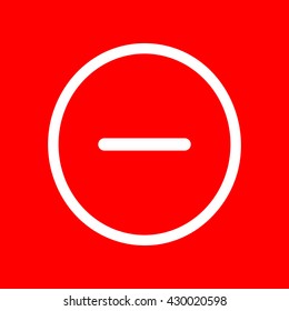 Negative symbol illustration