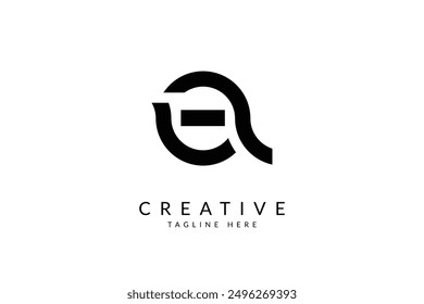 Negatives Logo Design, Vektorgrafik.