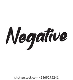 Negative text on white background.