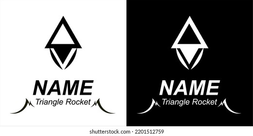 The negative upsidedown triangle logo
