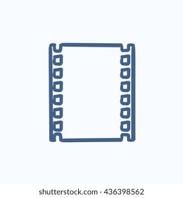 Negative Vektorgrafik Symbol einzeln auf Hintergrund. Handgezeichnete Negative Ikone. Negative Sketch-Symbol für Infografik, Website oder App.
