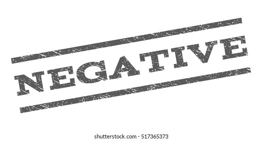 Negative watermark stamp. Text tag between parallel lines with grunge design style. Rubber seal stamp with dust texture. Vector grey color ink imprint on a white background.