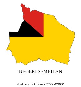Negeri Sembilan map vector illustration. Malaysian city. State in Malaysia