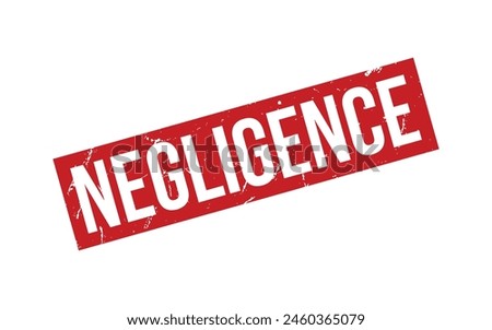 Negligence Rubber Stamp Seal Vector