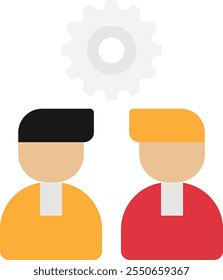 Personaje de Negociación Avatar Icono Vector Ilustración plana