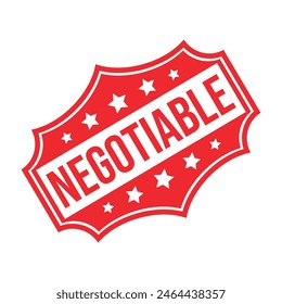 Vector de diseño de sello de goma negociable 