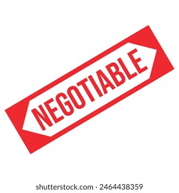 Vector de diseño de sello de goma negociable 