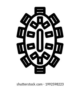 Negotiating Table Icon. Bold outline design with editable stroke width. Vector Illustration.