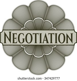 Negotiation abstract linear rosette