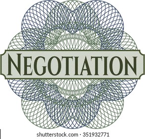 Negotiation abstract linear rosette