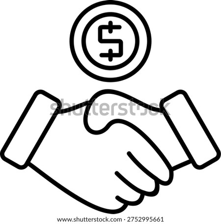 Negotiation Art vector Icon Design Illustration