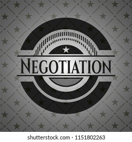 Negotiation black emblem