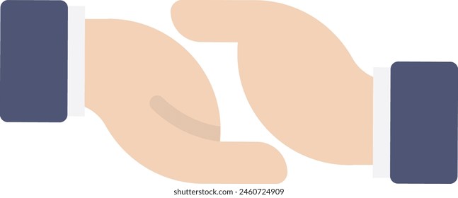Negotiation Deal Partnership Icon Vector Flat Illustration