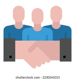 vector de icono plano de negociación Ilustración, icono de negocio