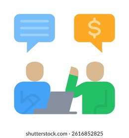 Negotiation Icon Element for Design