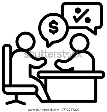 Negotiation Icon Element For Design
