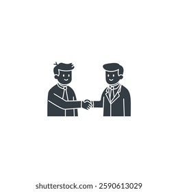 Negotiation icon symbol vector illustration isolated on white background