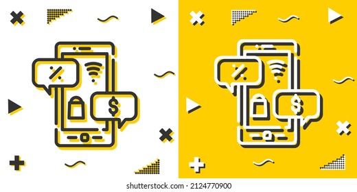 negotiation line icon. Simple outline style.negotiation linear sign. Vector illustration isolated on white background. Editable stroke EPS 10