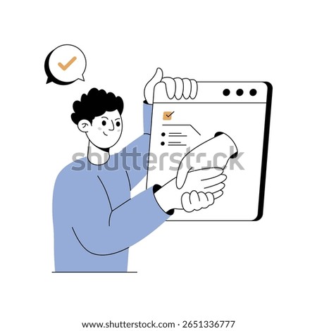 Negotiation Mastery Modern illustrations. Eps 10 file on transparent background