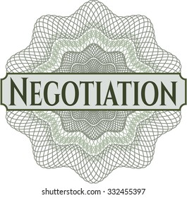 Rosette estilo dinero de negociación