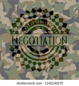 Negotiation on camo pattern