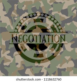 Negotiation on camouflage pattern