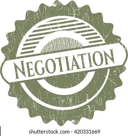 Negotiation rubber seal