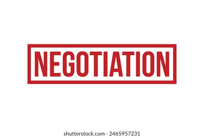 Negotiation Rubber Stamp Seal Vector