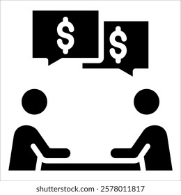 Negotiation Skills Icon Element For Design