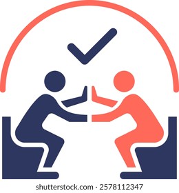 Negotiation Skills Icon Element For Design