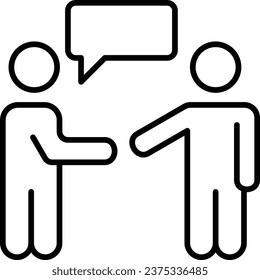 Negotiation vector icon. Can be used for printing, mobile and web applications.