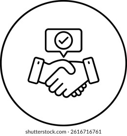 Negotiation vector icon. Can be used for printing, mobile and web applications.